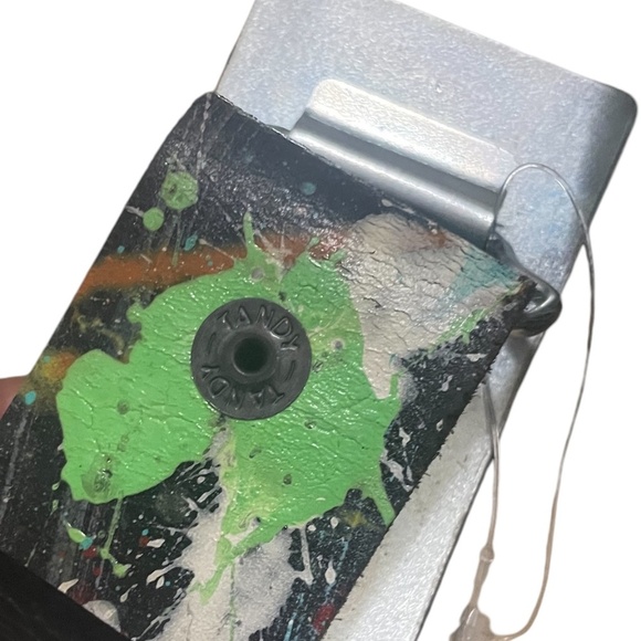 Handmade Color Splash Leather Black Belt Silver Tone Hardware (NWOT) - Picture 5 of 9